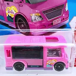Базова машинка Hot Wheels Mattel Barbie Dream Camper рожева (5785) JJH96-N521 - мініатюра 3