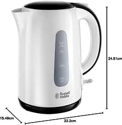 Електрочайник Russell HobbsMy Breakfast 1.7 л пластик біло-чорний kuh0015320 - мініатюра 7