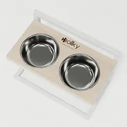 Hollky Flex M — миски на регульованій підставці для середніх собак (2 × 0.85 л) - мініатюра 6
