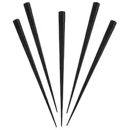 Шпажка кристалл для фруктов и канапе пластиковая черная 500 шт.