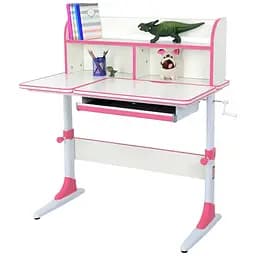 Детская парта Bambi M 4804-8 с возможностью регулировки высоты и наклона розовая