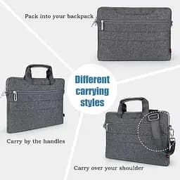 Сумка для ноутбуку WIWU City Commuter Bag 15.6" Grey - мініатюра 5