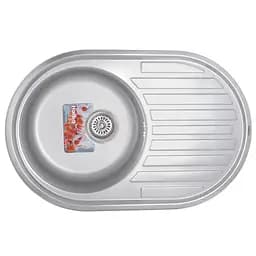 Кухонная мойка Haiba 77х50 satin HB0563, Нержавеющая сталь