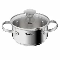 Tefal Кастрюля Tefal Minis, з кришкою, 1л, нержавіюча сталь, скло