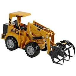 Будтехніка на радіокеруванні 8074 Е, акумулятор 3.6V, рухомий ковш, пульт р/у, колода, жовтий