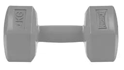 Гантель композитная PowerPlay 4124 Hercules 4 кг, Серый 1 шт (PP_4124_4kg)