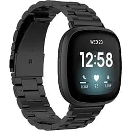 Металлический ремешок Primolux для часов Fitbit Versa 4/Fitbit Sense 2 Black