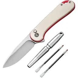 Комплект ніж складаний і ручка Civivi StellarQuill Pen & Button Lock Elementum II Knife Combo Gift Pack C23049