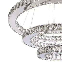 Люстра підвісна Brille кришталева LED 68W WW+NW+CW CH (BR-967S/3) - мініатюра 4