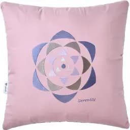 Подушка декоративна Ideia Rain з вишивкою, рожевий 50х50 см (8-32196)