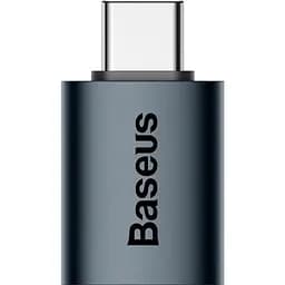 Перехідник Baseus Ingenuity Series Mini OTG Adaptor USB-C to USB-A Blue (ZJJQ000003) [78669] - мініатюра 2