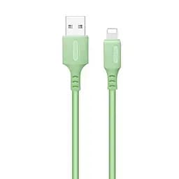 Кабель USB AM – Lightning, 1 м, зеленый, ColorWay, 2.4A (CW-CBUL042-GR)