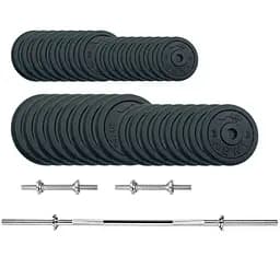 Набір штанга + гантелі металеві Newt Home Gym Set-H NE-M-H-SET-95 95 кг