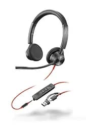 Гарнітура Poly комп'ютерна стерео On-ear Blackwire 3325-M USB-A USB-C всеспрямований Microsoft Teams чорний (8X222AA)