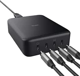 Зарядний пристрій мережевий Maxo 240Вт GaN 4xUSB-C PD чорний Trust teh0018824