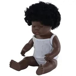 Лялька-пупс анатомічна Miniland, дівчинка-афроамериканка, 38 см (31154)