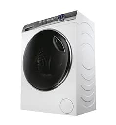 Haier Пральна машина фронтальна, 9кг, 1400, A+++, 52см, дисплей, пара, інвертор, люк чорний, білий - мініатюра 5