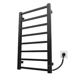 Електрична рушникосушарка Kosser Лофт 800x500 ER ДЛФ02ER, Чорний матовий, Праве