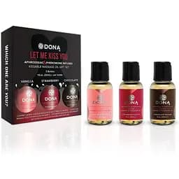 Набор массажных масел DONA Let Me Kiss You