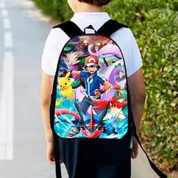 Рюкзак дитячий Покемон "Pokеmon" 34х27см, міський ранець для хлопчика з принтом (00434)