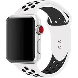 Спортивний ремінець з перфорацією Primo для Apple Watch 38 мм, 40 мм, 41 мм White Black