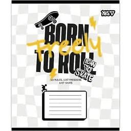 Набір зошитів Yes Born to skate А5 12 аркушів у косу лінію 25 шт. (768716) - мініатюра 2