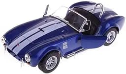 Дитяча колекційна машинка SHELBY COBRA KT5322W інерційна Синій Kinsmart