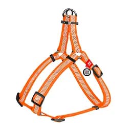 Шлея для собак водостійка Waudog Waterproof з QR-паспортом світловідбиваюча металева пряжка-фастекс XS Ш 15 мм Д 30-39 см