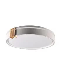 Люстра із пультом світлодіодна, стельовий світильник Goldlux 328847 Arletta 40 Led 1x48W 3000K-6000K 5200Lm IP44 Сірий