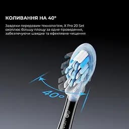 Електрична зубна щітка Oclean X Pro 20 Set Electric Toothbrush Black - мініатюра 6