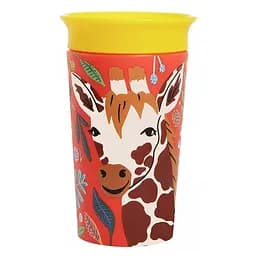 Чашка-непроливайка Munchkin Miracle 360 WildLove Жираф, 266 мл, желтый (051835)