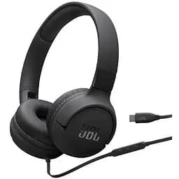 Наушники JBL накладные проводные Tune 520C USB-C штекер черные