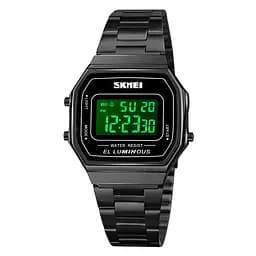 Наручний годинник чоловічий 1647BK Black Skmei acs0030657 - мініатюра 2