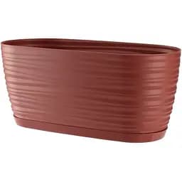 Горщик для квітів Form-Plastic Sahara mini-овал-27 з підставкою 2.7 л марсала (3110-057)