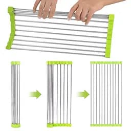 Сушарка для посуду на мийку (раковину) Kitchen Drainboard (Салатова) сушіння посуду на раковині (ST) - мініатюра 2