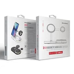 Настільна бездротова док станція 3в1, H101, біла, підтримка MagSafe, підходить для iPhone, AirPods та Apple Watch, універсальний зарядний пристрій для телефону, навушників та годинників, швидка бездротова зарядка, ArmorStandart (ARM78102) - мініатюра 7