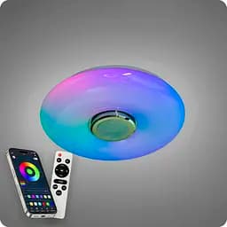 Люстра светодиодная 517 Dlight RGB с пультом и колонкой 70Вт Белый (02161)
