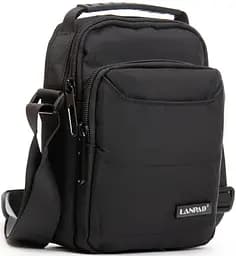 Сумка через плече Lanpad чоловіча Чорна (LAN3730 black)