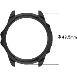 Чохол-бампер DK Силікон Outlines для Garmin Forerunner 255 / 255 Music (016390) (black) - мініатюра 4