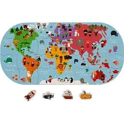 Игрушка для купания Janod Пазл Карта мира J04719