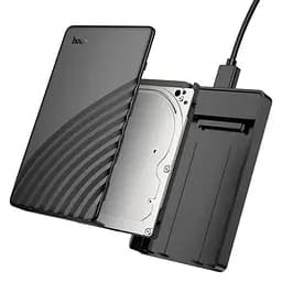 Корпус кишеня Hoco HB46 USB3.0 для зовнішніх дисків HDD/SSD 2.5" SATA Black - мініатюра 4