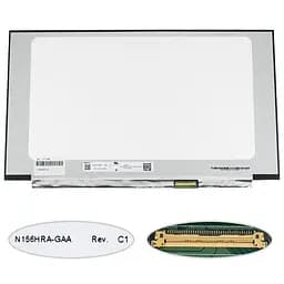 Матриця 15.6 N156HRA-GAA 1920х1080, 40pineDP, IPS, 120HZ, 16.7M, 45% NTSC, LED, SLIM без планок та вушок, матова, роз'єм праворуч знизу