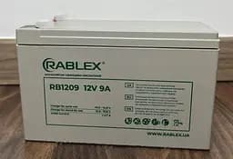 Акумулятор свинцево-кислотний Rablex RB1209 акумуляторна батарея 12V-9A 9000мah - мініатюра 3