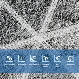 Панель стінова 3D 700х700х4мм Ромби сірі вінтаж SW-00002008 - мініатюра 4