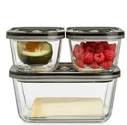 Набір скляних контейнерів для вакуумного пакувальника Caso VacuBoxx Eco-Set 1177С - мініатюра 6