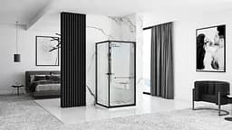 Душова кабіна Rea Space IN black 90x90 REA-K8881, Чорний матовий, Універсальна - мініатюра 4