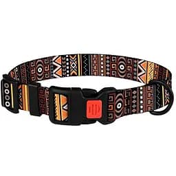 Ошейник для собак BronzeDog Urban застежка пластиковая этническая M