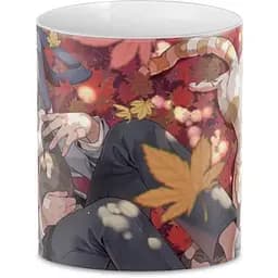 Кухоль GeekLand Моя геройська академія My Hero Academia Шото Тодорокі, Кішки  MHA  02.02  MHA  02.02 330 мл білий