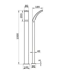 Вуличний світильник Goldlux 331366 Amy LED 1x12W 4000K 1600Lm IP44 чорний - мініатюра 3