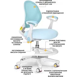 Дитяче крісло Evo-kids Mio Air Blue (Y-307 KBL) - мініатюра 3